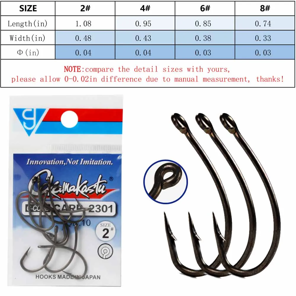 Carbon Steel Carp Hooks Coating Carp Fishing Hooks Wide Gape with Micro Barb Matt Black Yn Hook for Coarse gamakaTSU