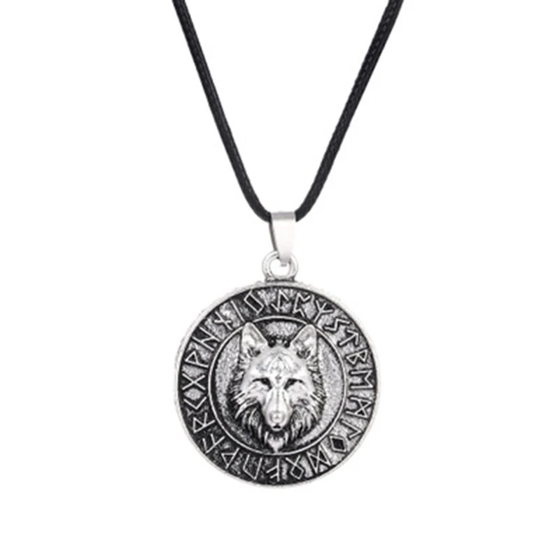 11 Styles Creative Tibetan Silver Norse Wolf Head Pendant Amulet Animal Long Necklaces For Women Fashion Unisex Jewelry