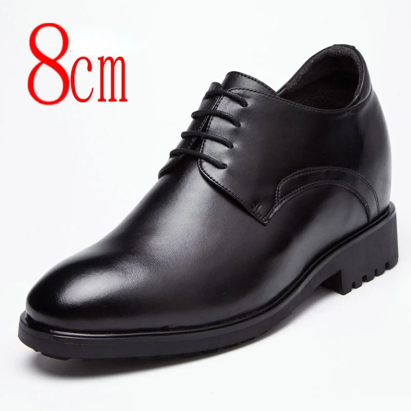 Elevator men\'s shoes for autumn and winter new height-increasing shoes for inner height 10cm men\'s business casual leather shoes