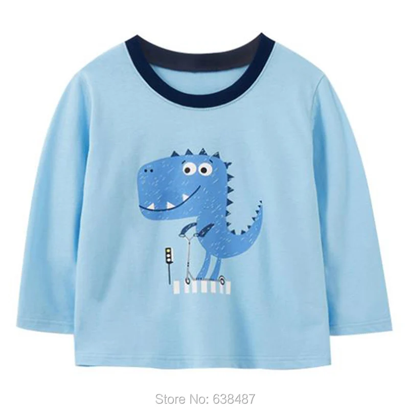 

100% Knitted Cotton Long Sleeve Children Bebe Boys Kids Casual T-Shirt Tee Tops t shirt Spring Autumn Underwear Baby Boy Clothes