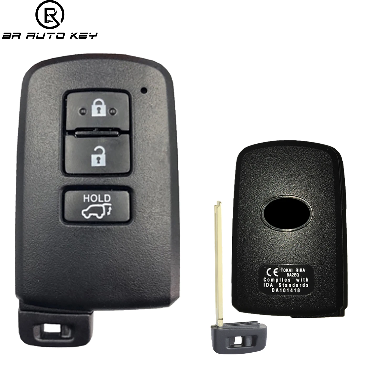 Chiave Smart Car a 3 pulsanti per Toyota Rav4 2015-2019 Smart Key BA2EQ P1 88 DST-AES Chip 433MHz 89904-42180 89904-42321 Keyless Go