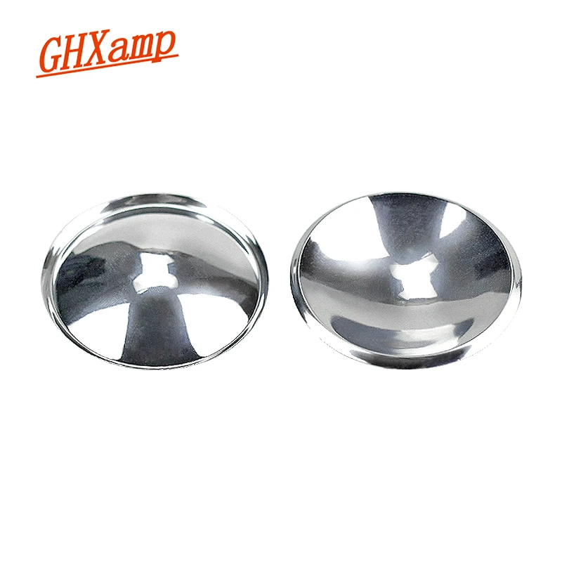 GHXAMP Speaker Dust Cap 54mm Bright-Silver Woofer Speaker Dust Cover Plastic Repair Audio Loudspeaker Accessories Diy 2pcs