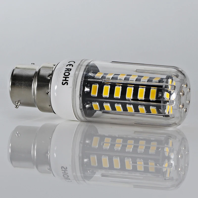 Lampara conduziu a luz b22 ac dc 12v 24 v 36 48v 60v 7w milho lâmpada super 720 lumens b 22 3000k 6000k 12 24 volts lustre lâmpada de vela