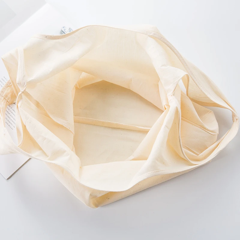 ECO Tote Einkaufs Leinwand tasche Folding Paket Hohe-Qualität Frauen Männer Wiederverwendbare rocery Hohe kapazität Falten Baumwolle Einkaufstasche – Detail 5