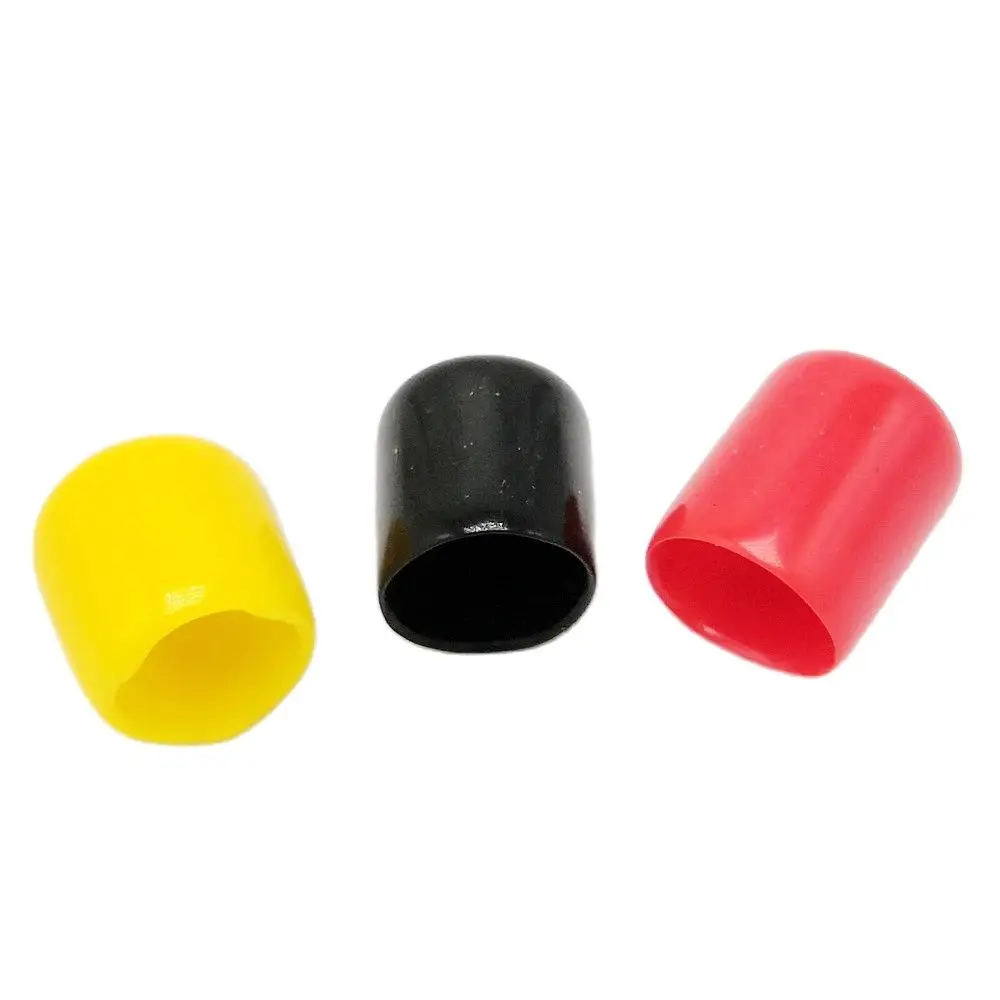 12mm Protective Cover Rubber Covers Dust Cap For Connector Metal Tubes Cable End 100pcs/lot