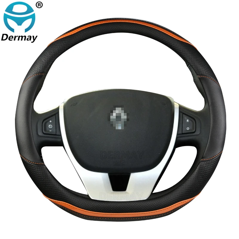 for Renault Laguna 3 III X91 Car Steering Wheel Cover Breathable Microfiber Leather + Carbon Fiber Fashion Auto Accessories