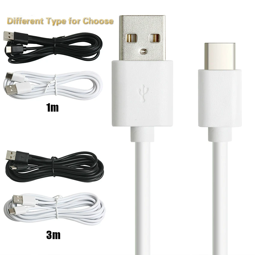 

50pcs/lot 0.25m 1m 2m 3m Micro USB Cable for Apple iPhone Type C Fast Data Sync 2A Charging Cable for Samsung Andorid Phones