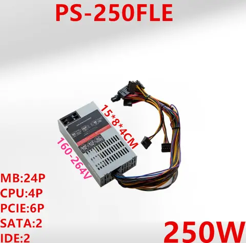 Nowy oryginalny zasilacz do 1stplayer ITX FLEX NAS Small 1U A4 K39 S3 D01 550 1650 GTX1050 Zasilacz znamionowy 250W Peak 400W PS-250FLE