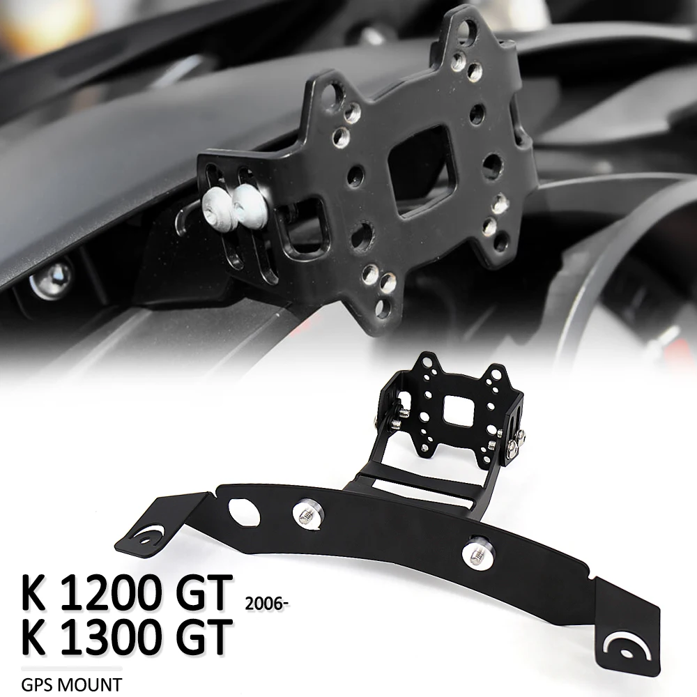 New K 1200 Motorcycle For BMW K1200GT 2006- K1300GT Windshield Mount Navigation Bracket GPS Smartphone Holder Adjustable angle