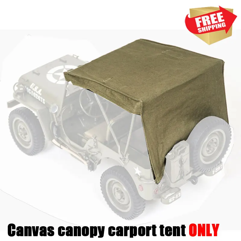 

RC Radio control car Canvas canopy carport tent for ROC Hobby FMS 1/6 1941 MB SCALER cralwer option upgrade parts