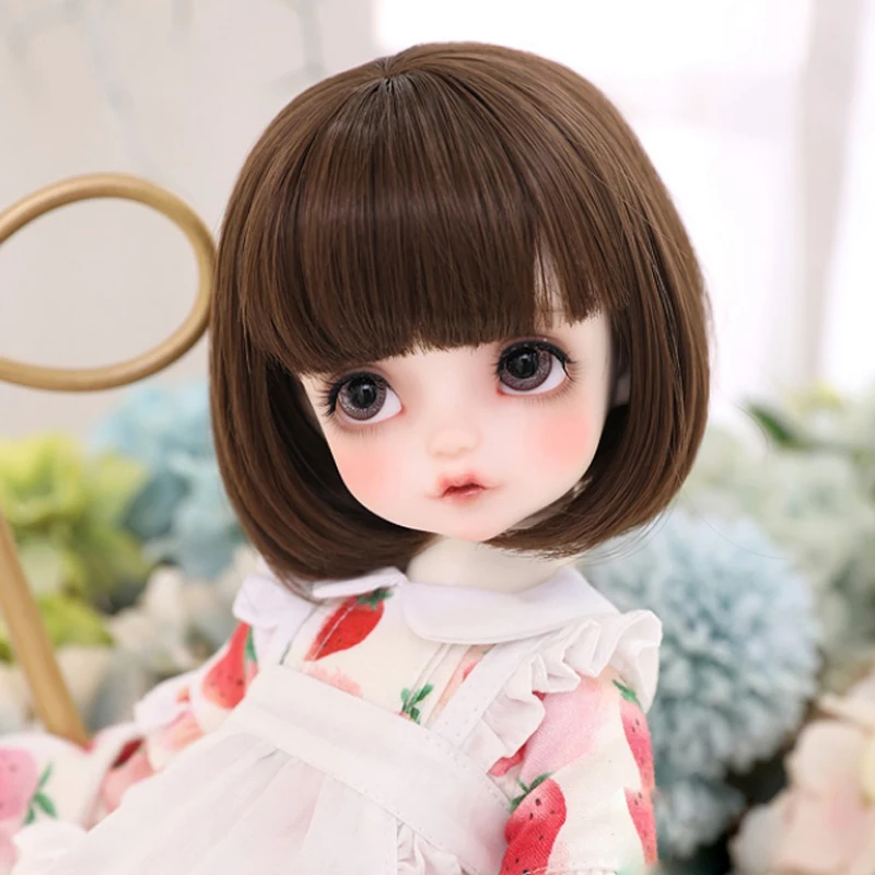 New Style 1/3 1/4 1/6 1/8 Bjd Wig High Temperature Cute Short Hair MSD SD For BJD Doll Wig