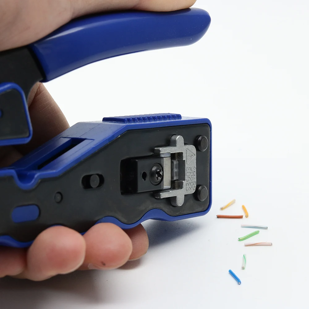 YPAY Rj45 Crimper มือเครือข่ายเครื่องมือคีม Cat5 Cat6 8P Rg Rj 45 Ethernet Cable Stripper กดแหนบ Clamp คลิป Rg45 Lan