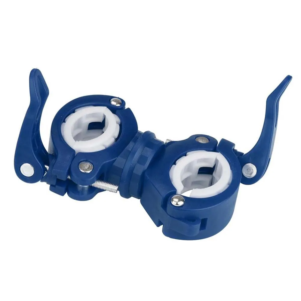 Soporte de luz LED para bicicleta de montaña, abrazadera giratoria de 360 grados, con agarre