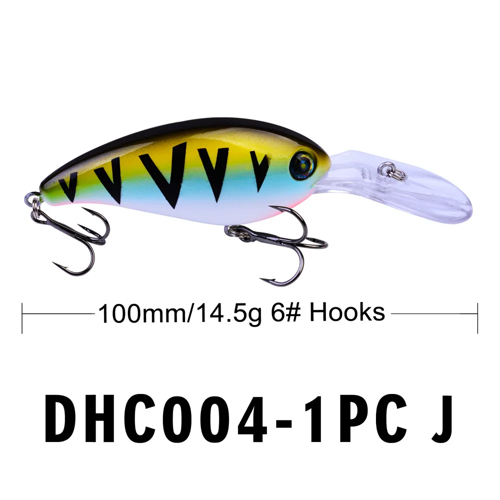 10 cm 14,5 g Crankbait Lange Lippen Angeln Köder Schwimmende Bionic Wobbler Kurbel Köder Künstliche Köder Harten Köder 3D augen Minnow Bass Köder – Detail 10