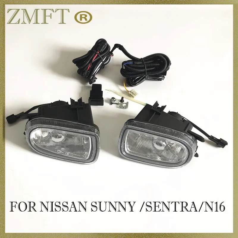 

Car Fog Lamp Assembly For Nissan Sunny /SENTRA/N16 2000 2001 Halogen Fog Light Wiring Harness Kit Set