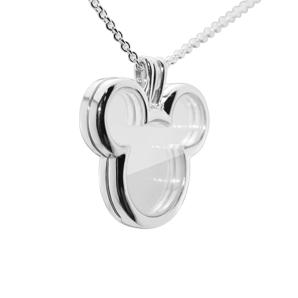 Mouse Locket Necklace Fits For Beads & Charms DIY Chain Fashion Female Necklace Sterling Silver Jewelry