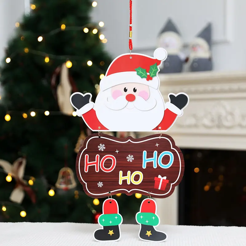 Christmas Paper Legged Pendant Christmas Decorative Products Door Hang — view 2