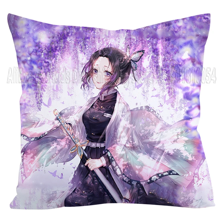 Demon Slayer Anime Pillow Case 45cm Kids Bedroom Home Pillow Covers Decorative Sofa Cushion Covers Pillowcase No Pillow Insert