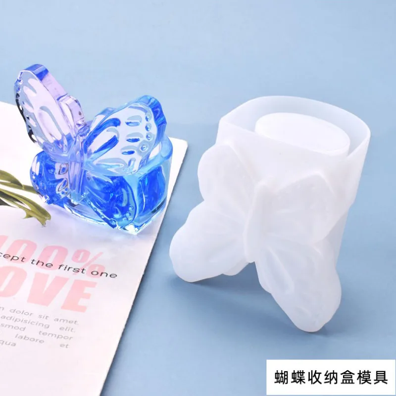 

Transparent Silicone Mould Dried Flower Resin Decorative Craft DIY Butterfly storage box Mold epoxy resin molds for jewelry