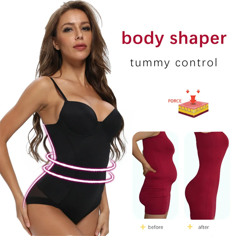 Shapewear Bodys Unterwäsche Abnehmen Bodys Frauen Sexy Body Body Shaper Dessous Schwarz Trimmer Modellierung Gurt – Detail 6