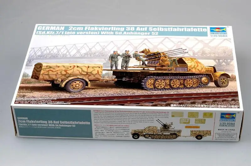 Trumpeter 01524 1/35 Flakvierling 38 Sd.Kfz.7/1 Late Model Kit