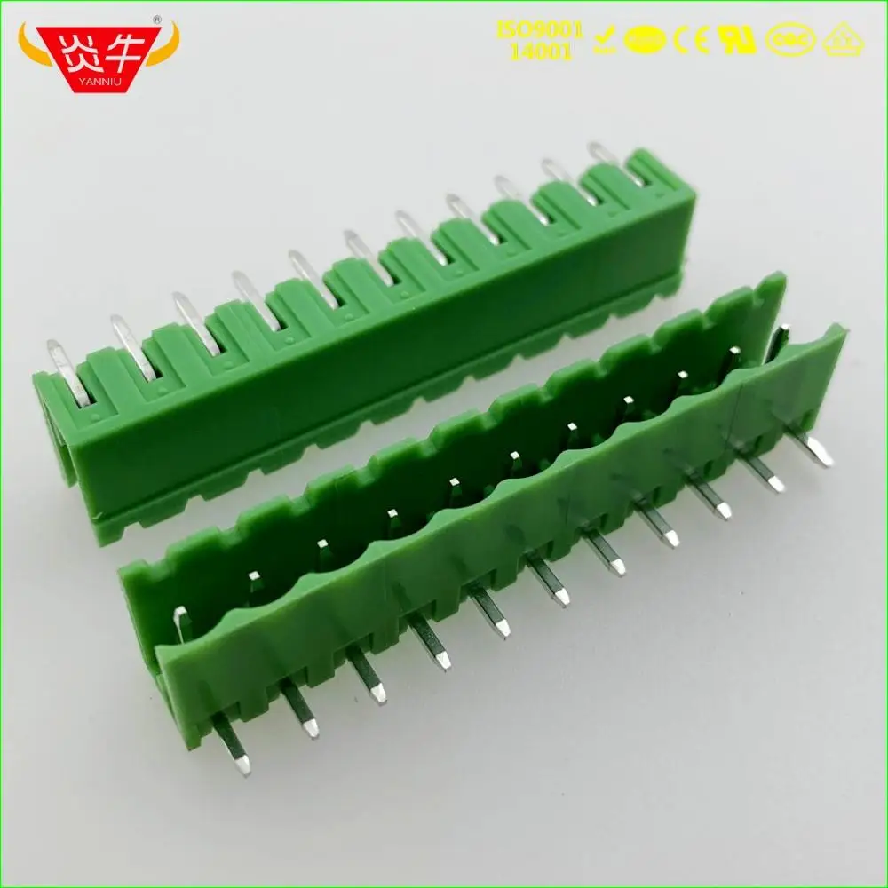 50PCS KF2EDGR 5.08 2P 3P 4P 5P 6P 7P 8P 9P 10P 11P 12P PCB PLUG-IN TEMINAL BLOCK 2EDGR 5.08mm PIN MSTB 2,5 G PHOENIX DEGSON