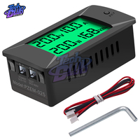 DC 0-300V 300A Voltmeter Ammeter Car Battery Tester KWH Electricity Energy Voltage Power Meter Monitor 12v 24v 48v 96v + Shunt