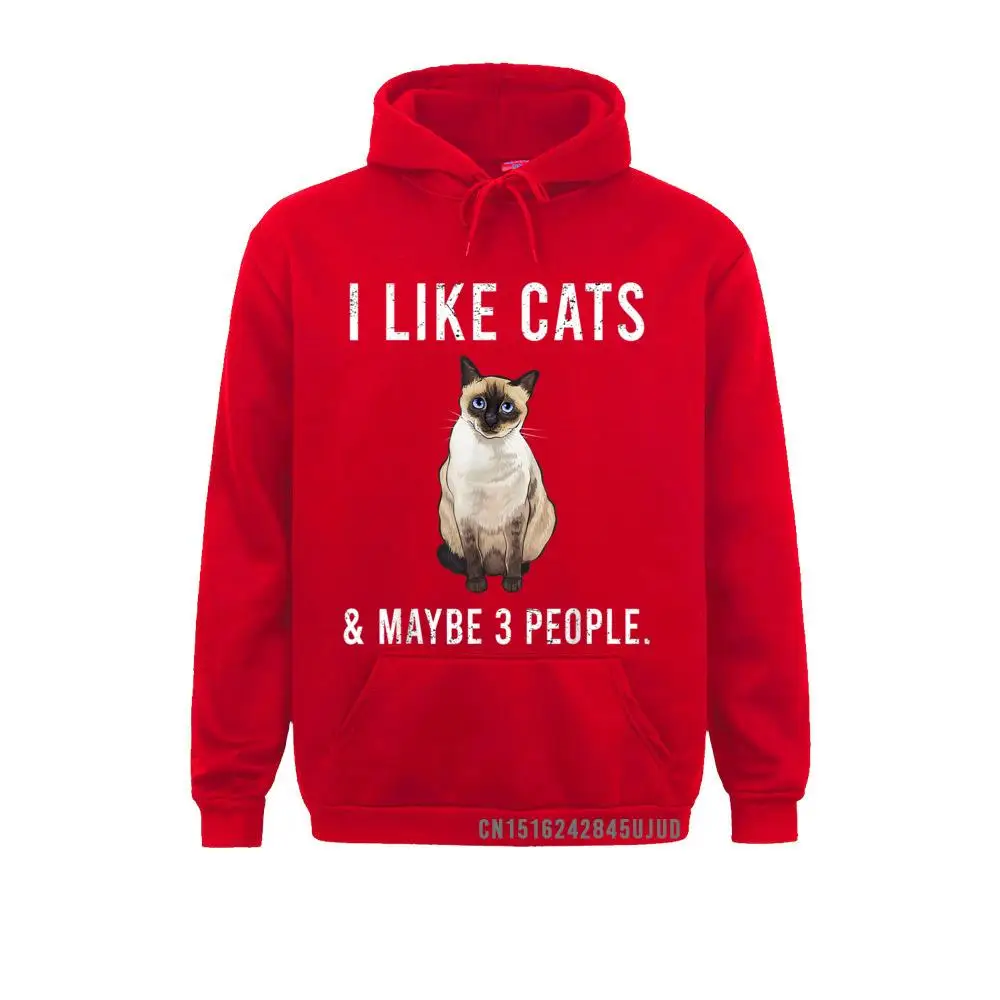 Funny I Like Siameses Cats And Maybe 3 People Pullover Group Hoodies For Women New Coming Sweatshirts Winter Sportswears