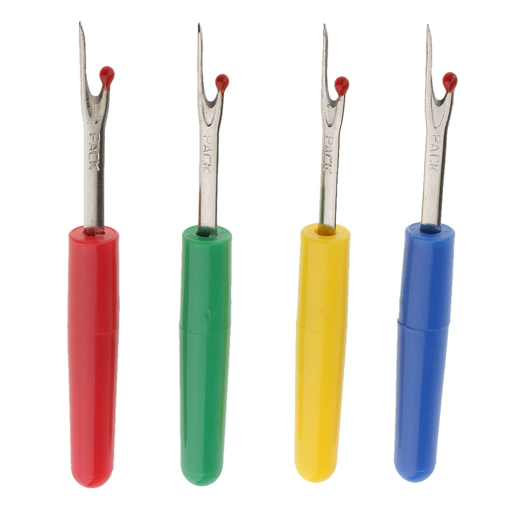 New Hot Sale 4 Pieces Seam Ripper Craft Thread Cutter Stitch Unpicker for DIY Sewing Tool Crafts Clothes Garment Accessories