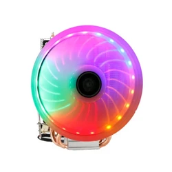 3Pin 4 Heatpipe PC Cooling Fan RGB LED CPU Cooler Heatsink for LGA/775/115X/1366/AM4/AM3/AM2+/AM2/2011/2011-3 Support X99 X79