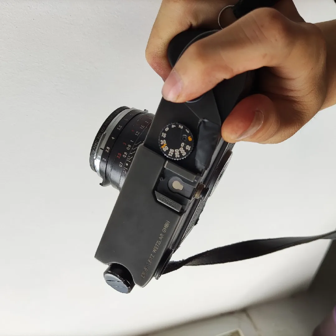 New ultra-light ebony wooden L Type Bracket Tripod Ball head Plate Base Grip Handle For leica M6 M7 MP Camera accessories