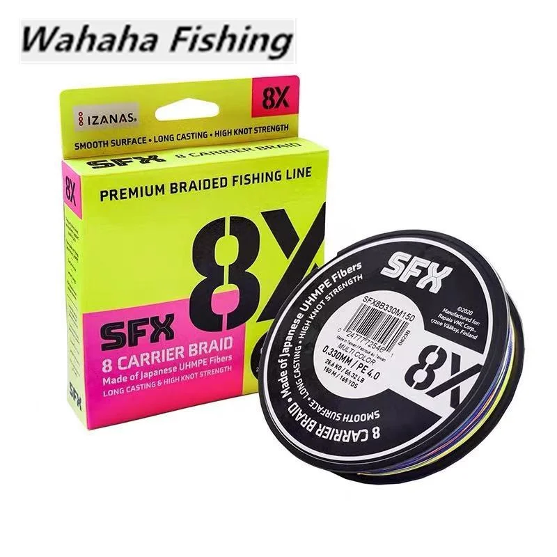 

Hot Sale SFX 8X 8 Strands Braid Fishing Line Made of Japanese UME Fibers Super Strong Long Casting PE Line