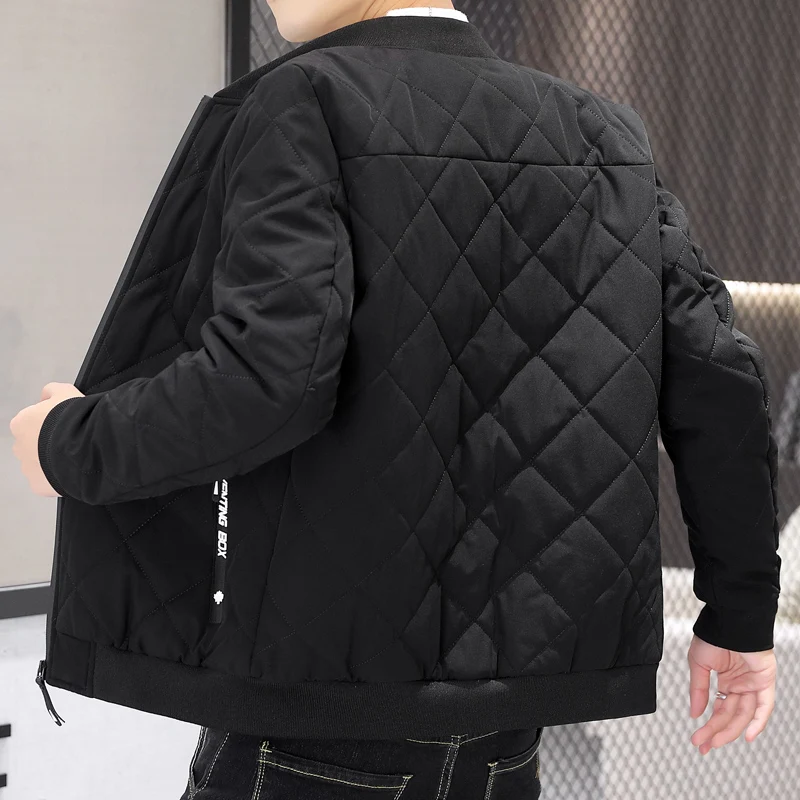 Winter coat men's autumn warm thickened boyfriend jacket 2021 new baseball collar winter coat fashion shopping daily clothes