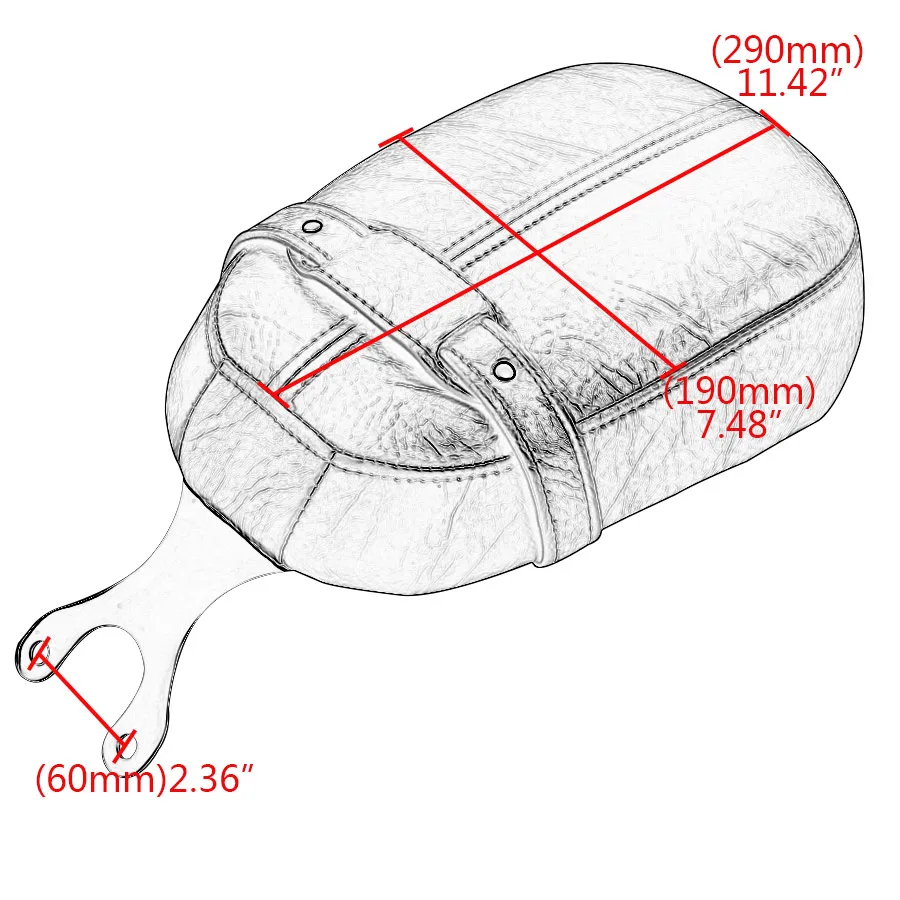 NUOVA Moto Posteriore Cuscino del Sedile del Passeggero Passeggero Copertura del Pad In Pelle Per Indian Scout Sessanta modelli 2015-2020 2016 2017 2018 2019