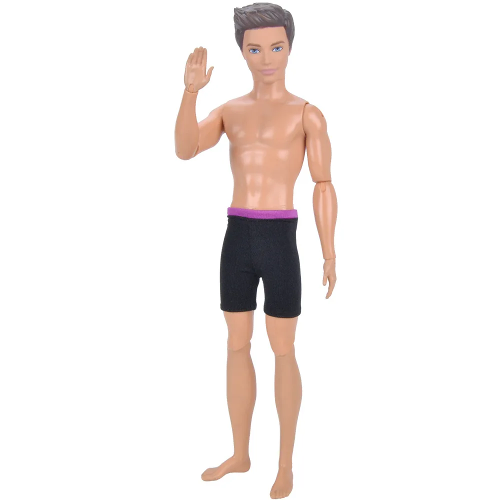 1 Set Ken Doll Cloth Man Male Doll Blue Swimsuit Swimming Pants  For Ken Boyfriend Ken Sportswear 12