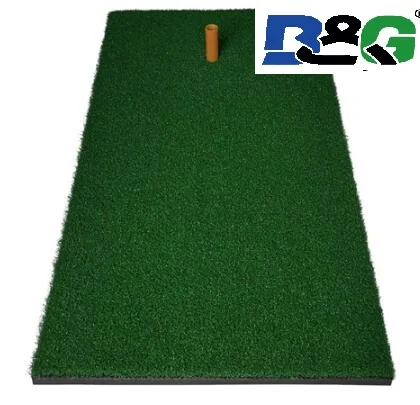 BG Brand Indoor/outdoor Backyard Golf Mat Training Hitting Pad Practice Rubber Tee Holder Grass Mat Grassroots Green 60cm x 30cm