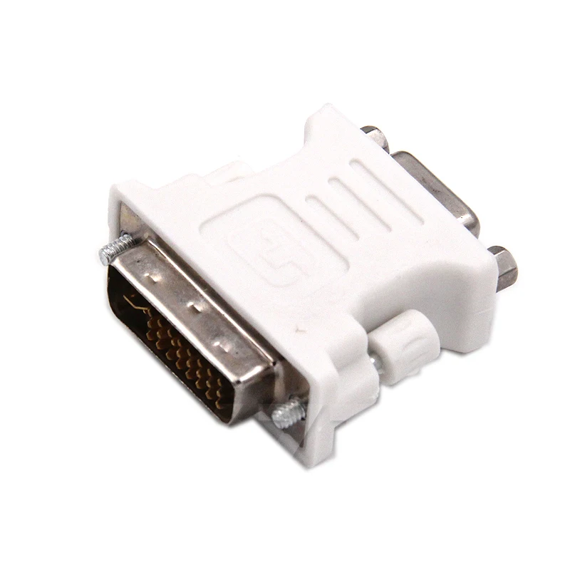 DVI to VGA Adapter DVI-I Male 24+5 Pin to VGA Female Adapter HD Video Graphics Card Converter for PC HDTV Projector