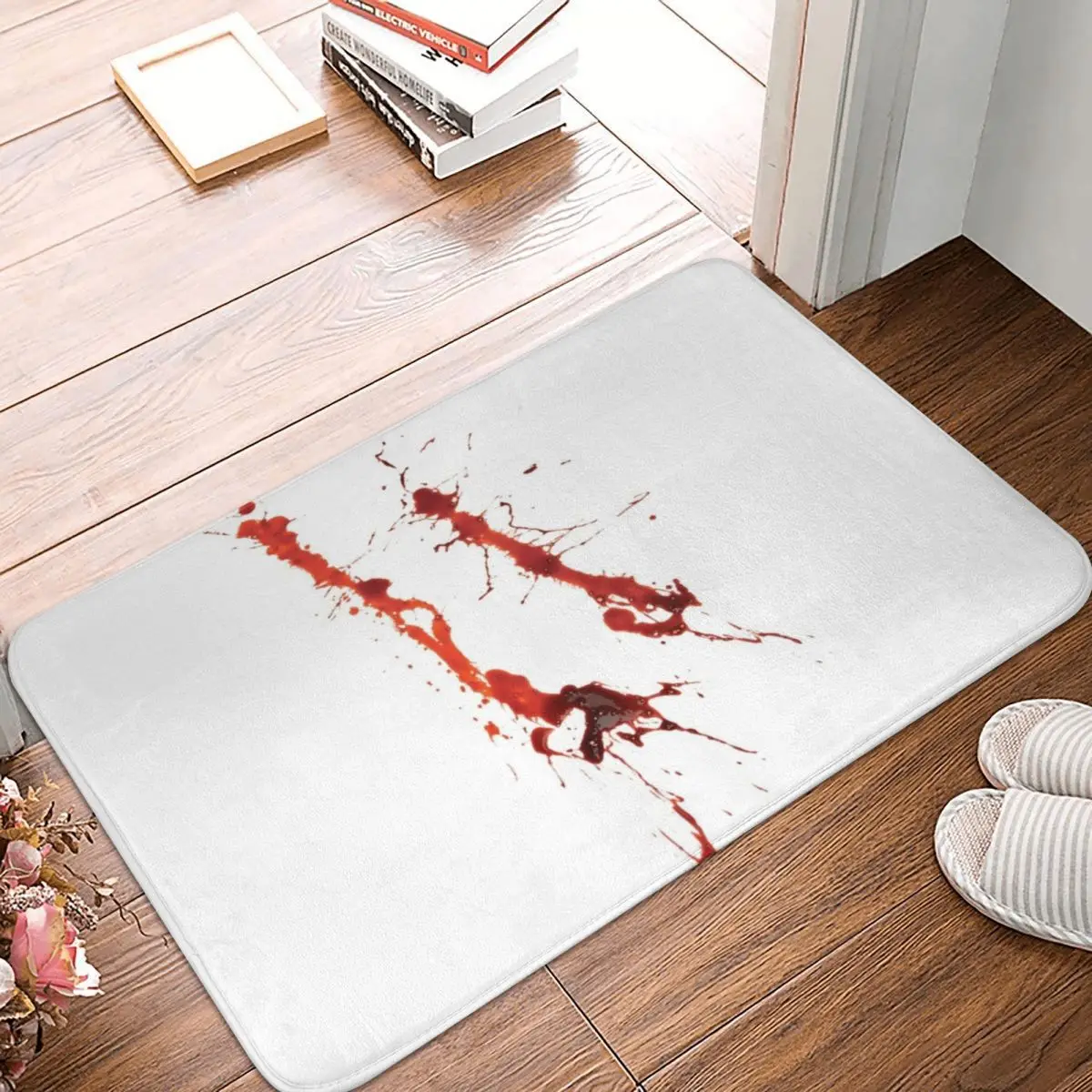 Blood Splatter Doormat Rug carpet Mat Footpad Polyester Anti-slip Antiwear Front Room Corridor Kitchen Bedroom balcony toilet