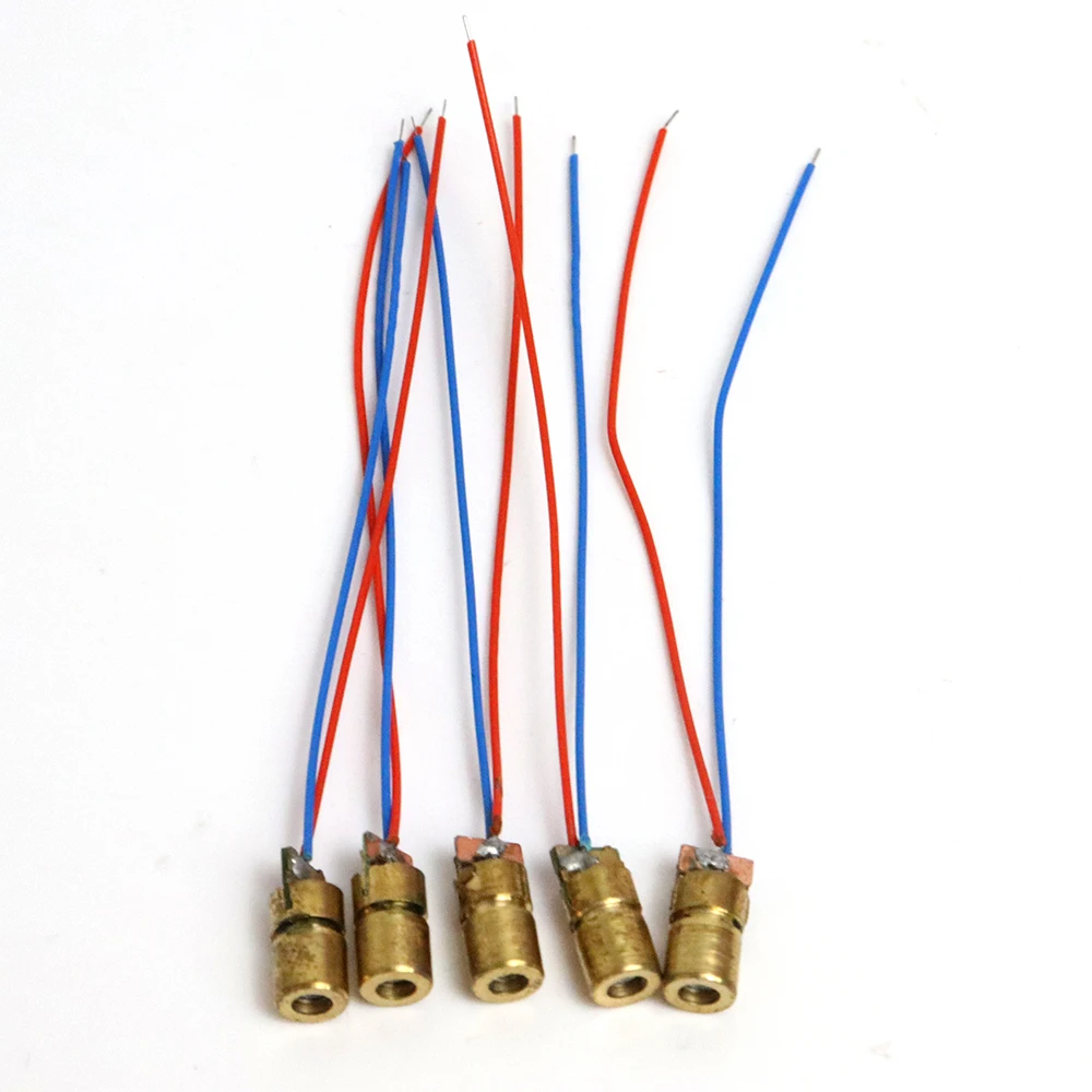 5pcs/10pcs Red Laser Spot Dot Diode Module Continuous Output 650nm 6mm 5V laser module