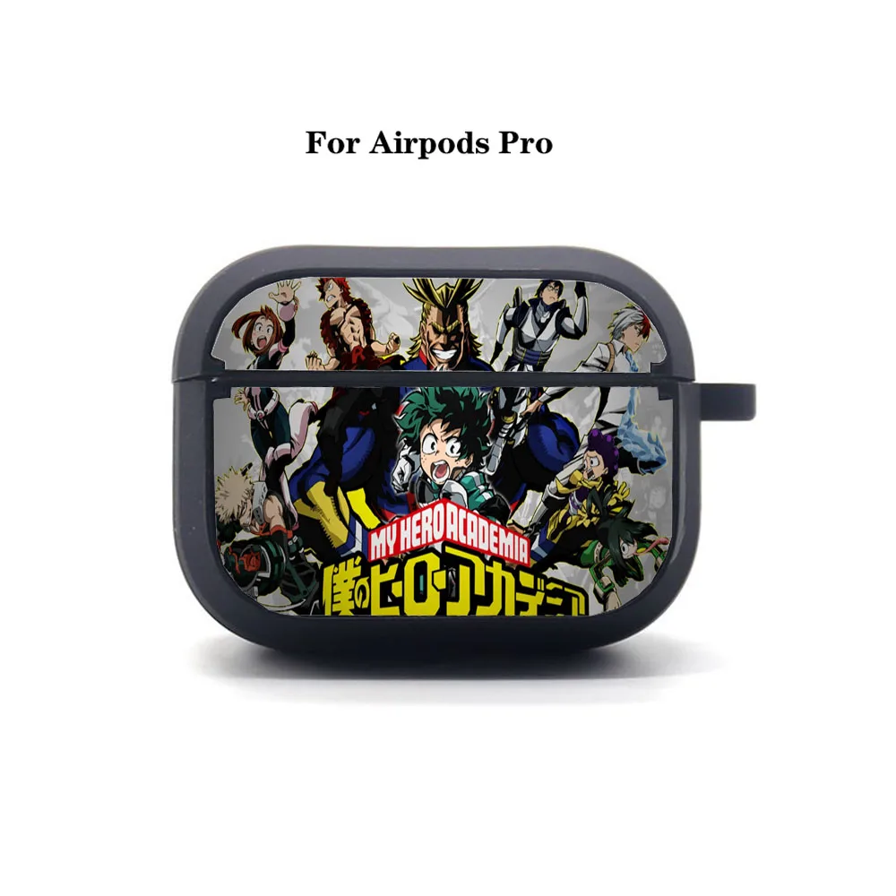 Anime My Hero Academia AirPods Pro case Cover Apple AirPods Pro Earphone bag Soft Silicone Bluetooth Protective Earphone Case