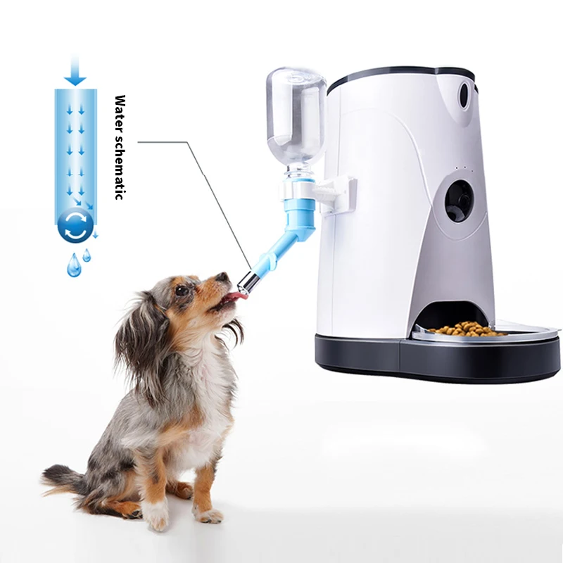 

110-240V 4L Smart pet feeding machine wifi remote control pet feeding machine automatic intelligent style