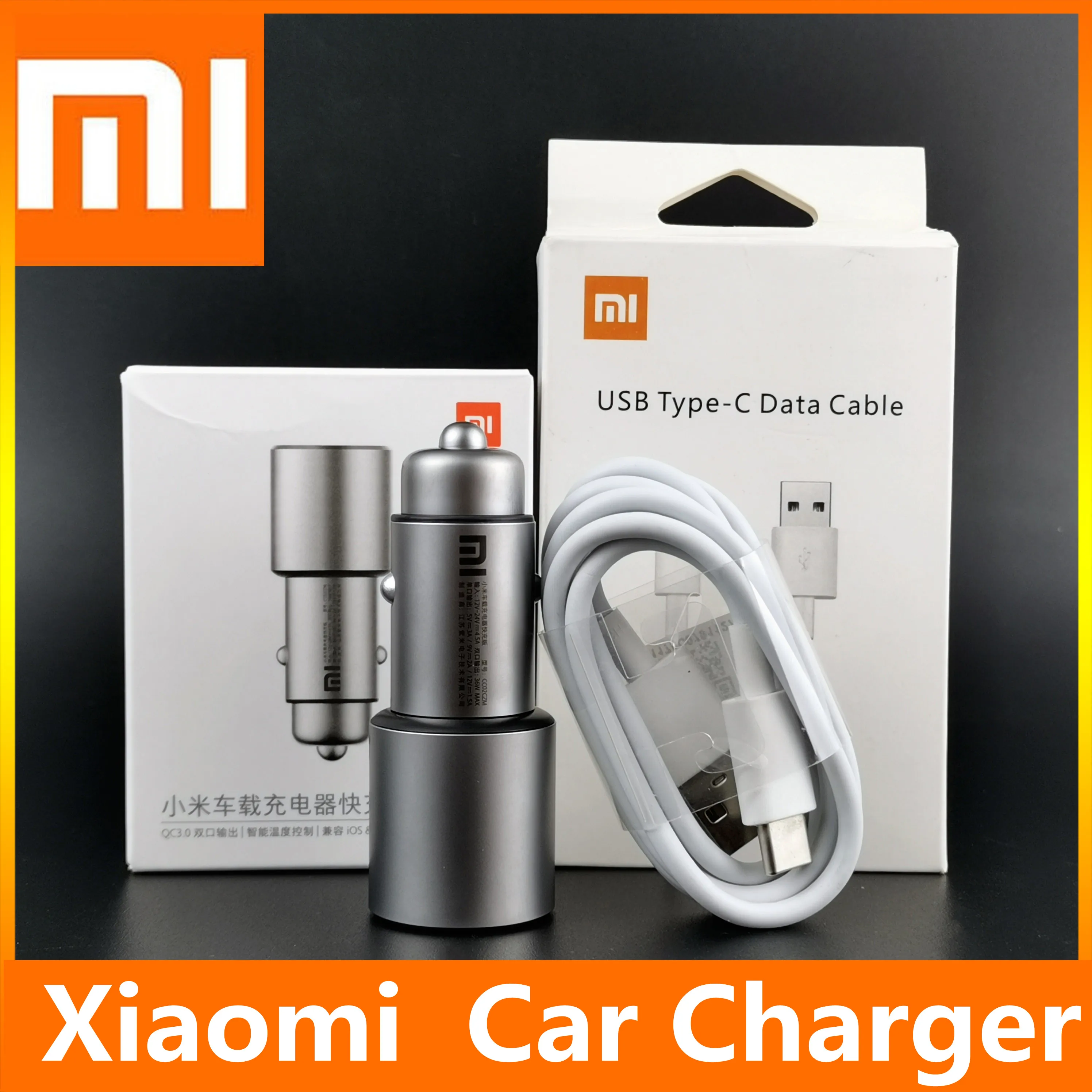 Xiaomi Fast Charging Car Charger Original Dual USB Port 18W QC 3.0 Car Lighting Adapter For Mi 9 10T RedMi Note 12 11 10 Pro X3