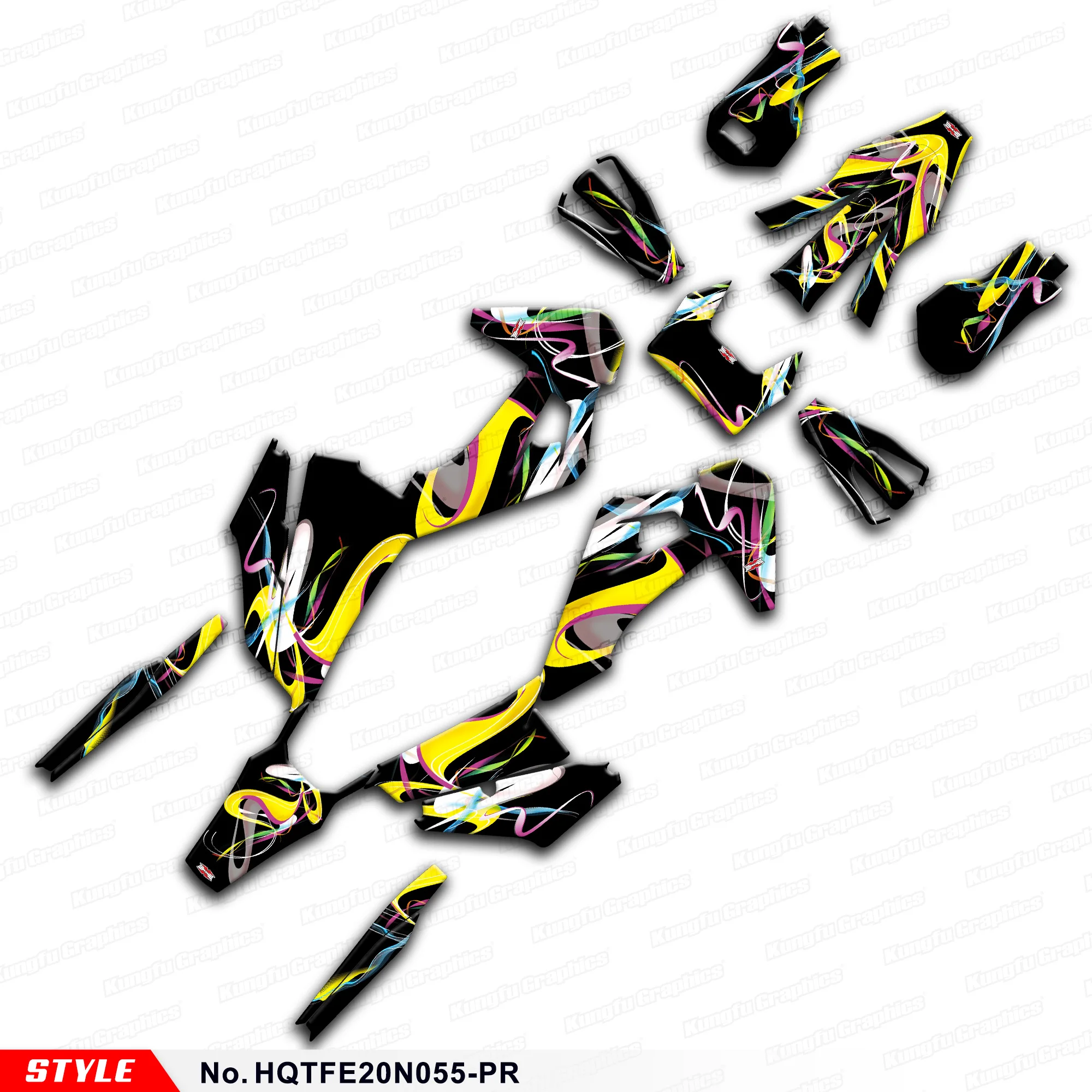 

AFTERMARKET Enduro Sticker for Husqvarna TE 150i 250i 300i FE250 FE350 FE450 FE501 FE 250 350 450 20 to 22, HQTFE20N055-PR