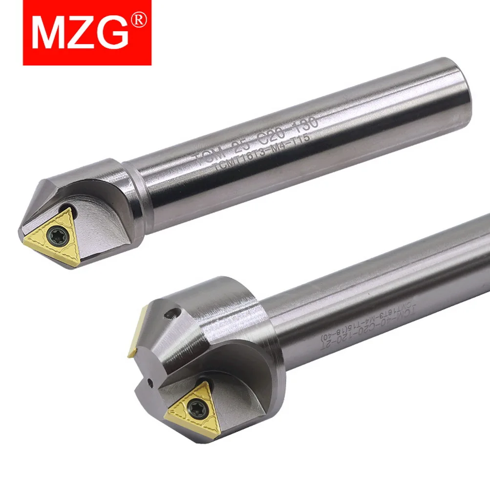 MZG TCM 45 Degree Chamfer CNC Lathe Tungsten Steel  Milling Cutter 12 16 20 MM TCMT Carbide Inserts End Mill Chamfering Tools