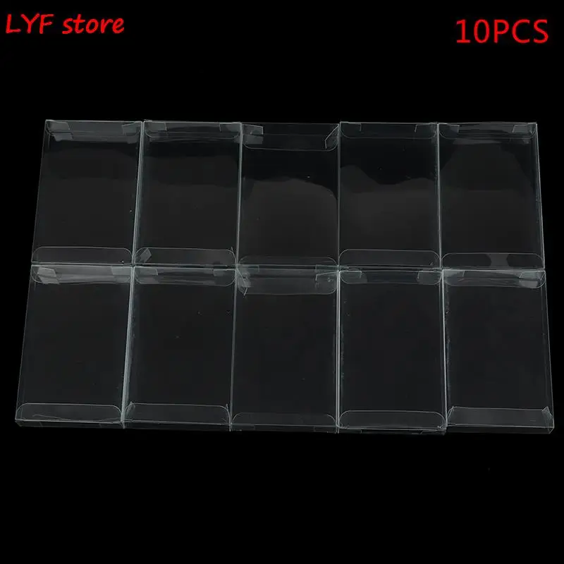 10Pcs/lot New Clear PET Plastic Box Protector Case Sleeves Cover For SNES N64 CIB Boxed Games Cartridge Box 13.6*8.8*2.2cm