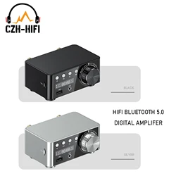 Set Brand New APPJ Mini HiFi Bluetooth 5.0 Digital Amplifier Stereo AMP USB TF Card Player Home Desktop Audio AUX Input 50Wx2