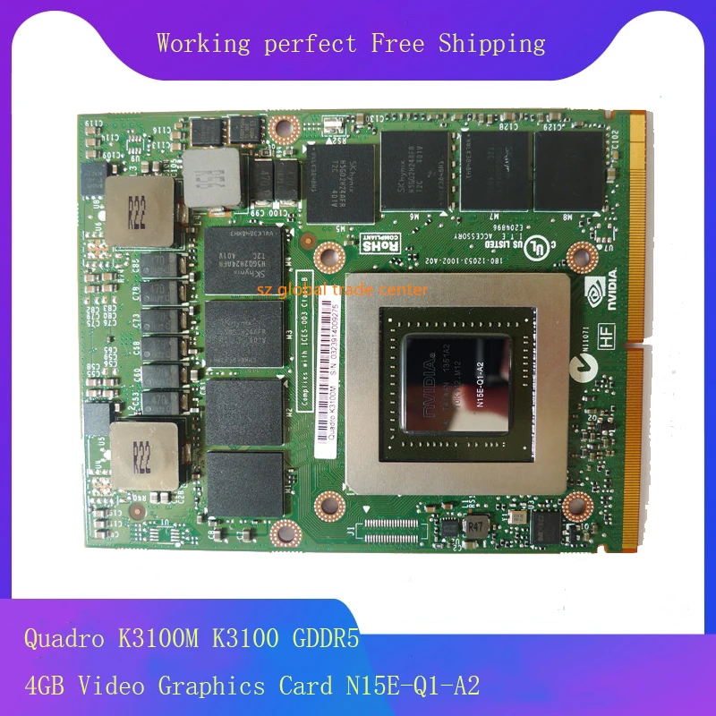 

Quadro K3100M GDDR5 4GB N15E-Q1-A2 With Heatsink Video Graphics Card For Apple iMac A1312 2009 2010 2011 Years