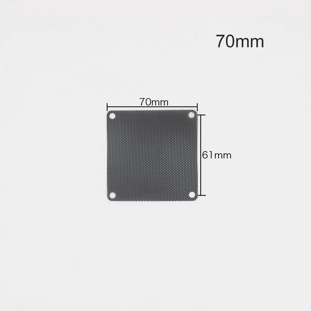 6pcs/lot 60 70 80 90 120 140mm Computer Mesh PVC PC Case Fan Cooler Dust Filter Case Dustproof Cover Chassis dust cover