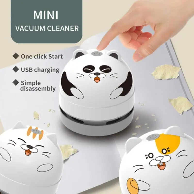 

Mini Desktop Vacuum Cleaner USB Charging Detachable Table Dust Vaccum Cleaner For Cleaning Dust Crumb Piano Computer