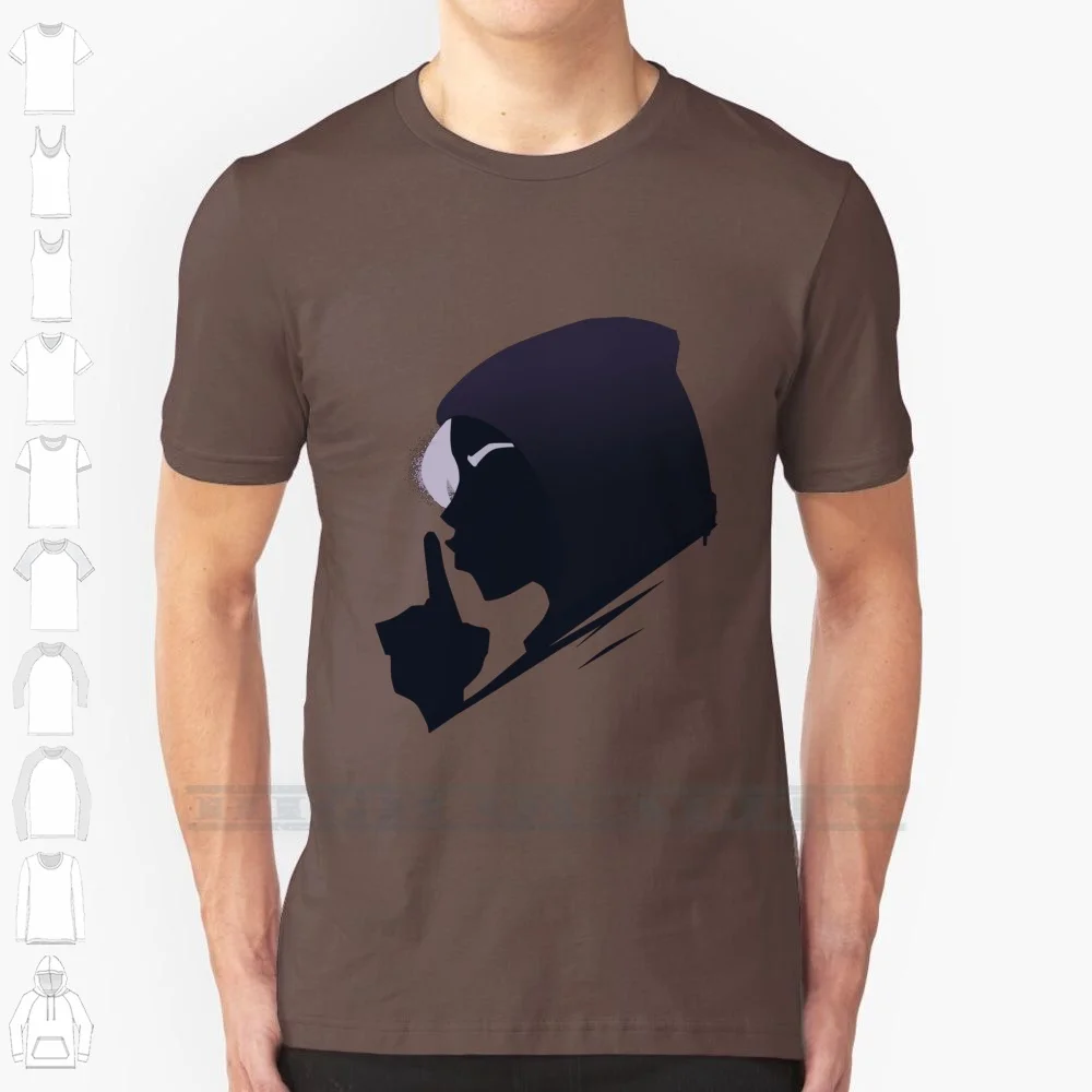 Ana Spray : Shhh 100% Cotton T Shirt Ana Spray Silhouette Tee Short Sleeve Long Sleeve Gift